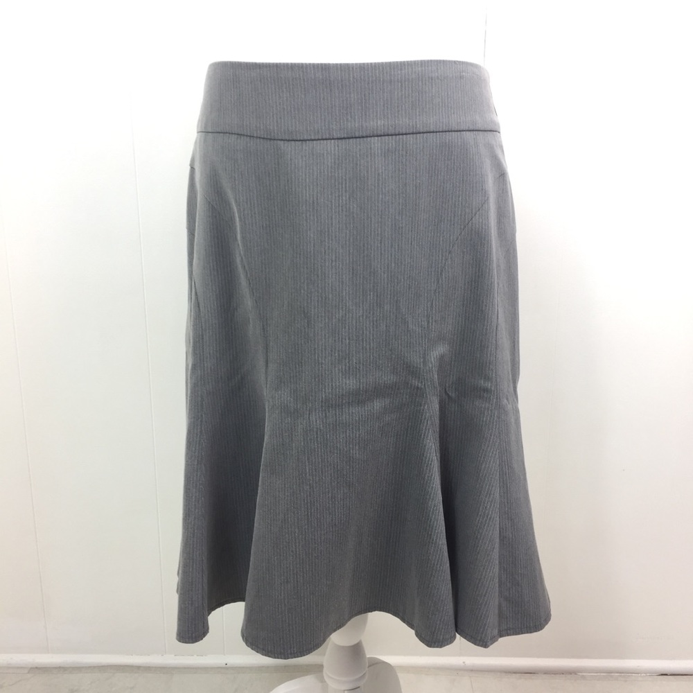Copper Key Skirt Sz 9 Gray Pinstripe Mermaid